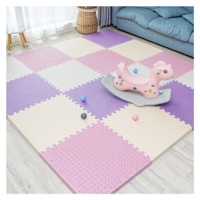ALGFree Foam Puzzle Floor Mat, Comfortable Extra Thick Exercise and Play Mat with Edge for Toddlers, Kids & Adults, Multicolor Tiles Set (Color : C, Size : 30x30x2.5cm-32pcs)
