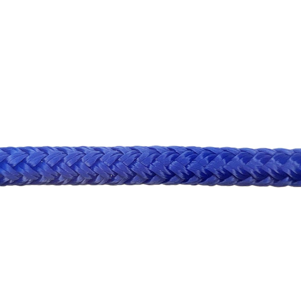 CBKnot USA Rope Premium Double Braid Polyester Cord 1/4" Average Tensile Strength 2,031 lbs. Marine, Industrial, Rigging, Winch, Equestrian, Boating & More (Ultra Marine, 1/4" x 200ft. Hank)