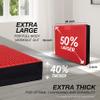 Yes4All unisex adult B. Red Yoga Balance pad massage, N.Red - XXL + Extra Thick -20" x 16" 3", X-Large US view 4