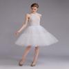 ELAWBTY Womens Knee Length Princess Petticoat Underskirt Tulle Tutu Skirt For Prom Party White S M L view 4
