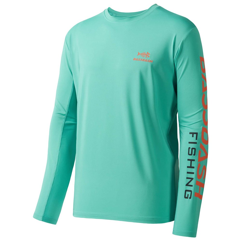 BASSDASH Fishing T Shirts for Men UV Sun Protection UPF 50+ Long Sleeve Tee T-Shirt
