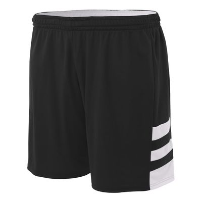 Reversible Black/White & White/Black Adult 2X 10 Uniform Jersey Shorts
