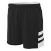 Reversible Black/White & White/Black Adult 2X 10 Uniform Jersey Shorts view 1