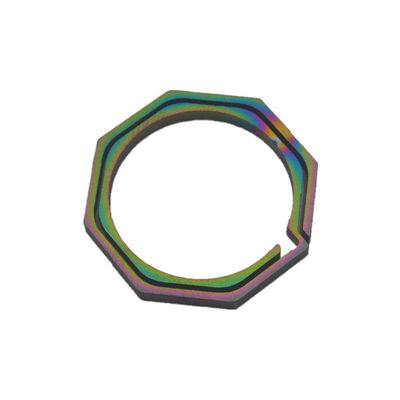 TAOYATAO Titanium Alloy Key Ring Key Ring 20MM EDC Octagonal Quick Hook 7 Color Small Size (20mm Small Size)
