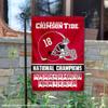 Alabama Crimson Tide 18 Times National Champions Double Sided Garden Banner Flag view 2