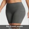 baleaf Biker Shorts Women Yoga Gym Workout Spandex Running Volleyball Tummy Control Compression with Pockets Soft 8" Gray XL view 2