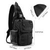 G4Free 2 Packs Tactical EDC Sling Bag with Pistol Holster Sling Shoulder Assault Range Backpack Handgun Bag for Concealed Carry view 3