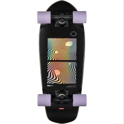 Globe Blazer Complete Skateboard,Black/Purple,26" L x 7.25" W - 13.75" WB
