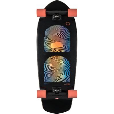 Globe Blaze XL Complete Skateboard,Black/Orange,36.25" L x 9.75" W - 21.5" WB