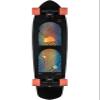 Globe Blaze XL Complete Skateboard,Black/Orange,36.25" L x 9.75" W - 21.5" WB view 1