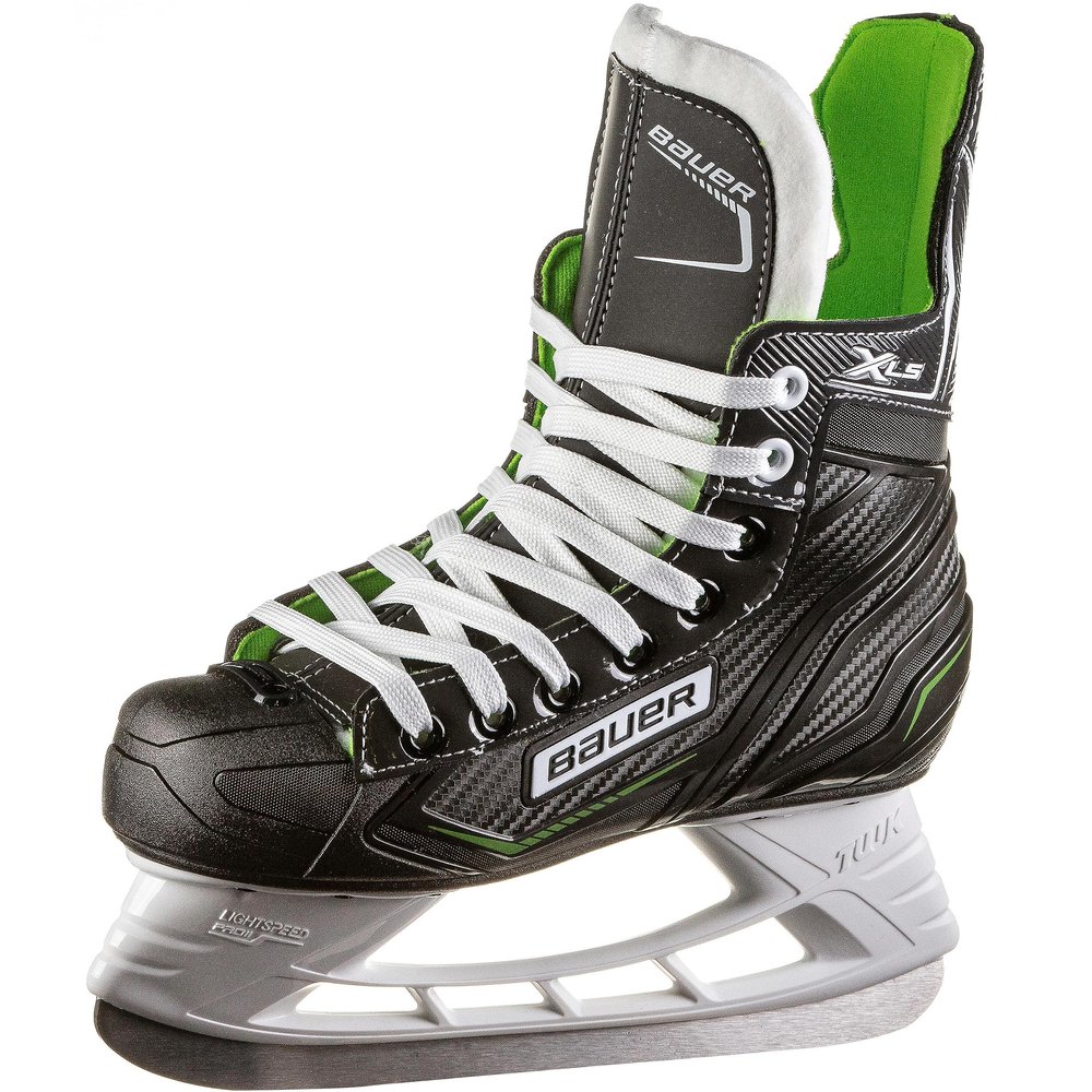 Bauer Unisex - Adult Men's Ice Skates X-LS for Ice Hockey, Ice Skates Size 42 Stainless Steel Blades, Black