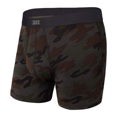SAXX Underwear Co. Men's Daytripper Comfort Stretch Boxer Brief Fly, Black Ops Camo, X-Large