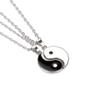 2pcs Yin Yang Matching Couples Puzzle Pendant Necklace Stainless Steel Sun and Moon for His and Hers Lover Best Friends Friendship Jewelry (strand set) view 3