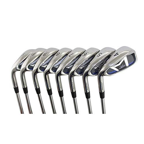 AGXGOLF Men's Left Hand Regular Flex, Tall Length (+1.0 inch) Same Length Tour Irons Set wTrue Temper Command Steel Shafts; AGXGOLF One Swing 4-9 Irons + Pitching Wedge + Bonus Sand Wedge, USA Built