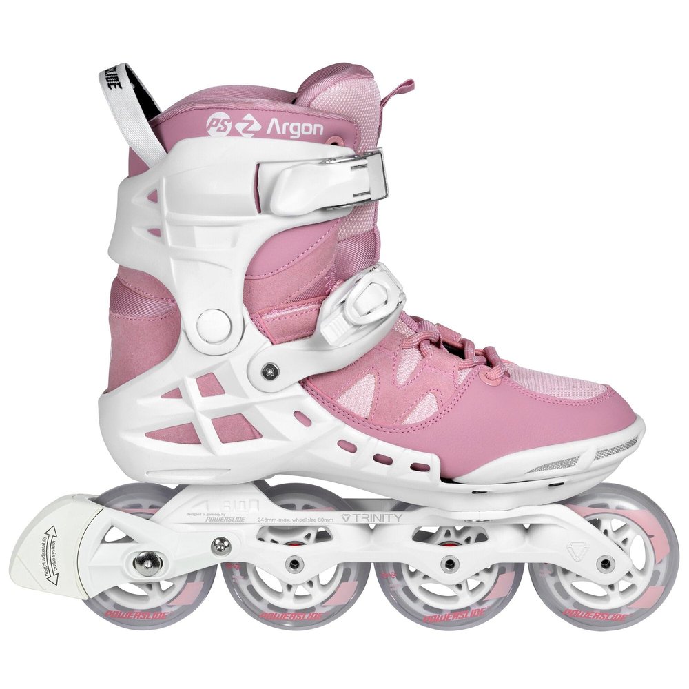 Powerslide PS Phuzion Argon 80 Skates Rose Womens 6.5 (37)