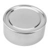 Omabeta Travel Folding Cup, Silver Portable Outdoor Tumbler Stainless Steel Folding Cup Mini Lightweight Reusable Mugs with Key Chain for Traveling Camping(250ml) view 2
