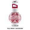 Gametime Sidekicks Alabama Crimson Tide National Champions 2020 Drinkware - Premium, Officially Licensed Cups, Water Bottles, Stainless Steel Insulated Tumblers, Pints, & More (White, 40oz Bottle) view 2