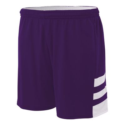 Reversible Purple/White & White/Purple Adult 2X 10 Uniform Jersey Shorts
