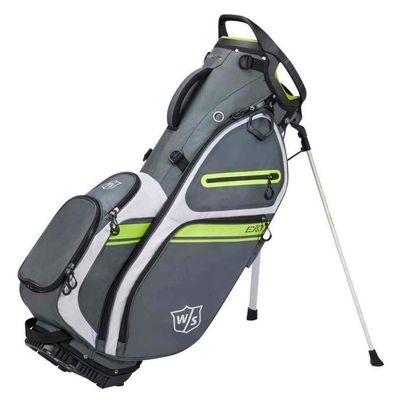 WILSON Staff EXO II Men's Golf Bag - Carry, Charcoal/White/Lime