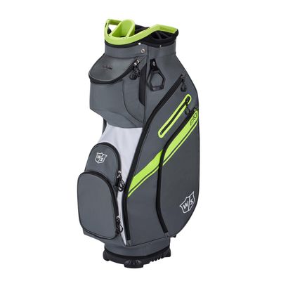 Wilson Staff EXO II Men's Golf Bag - Cart, Charcoal/White/Lime