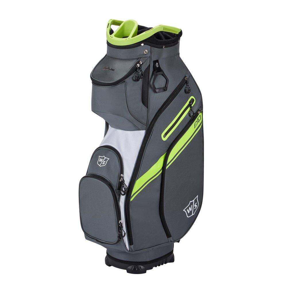 Wilson Staff EXO II Men's Golf Bag - Cart, Charcoal/White/Lime