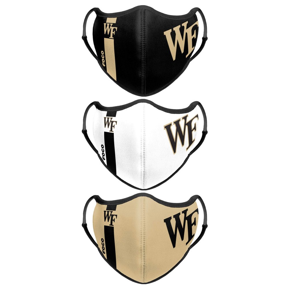 foco NCAA Sport 3 Pack Face Cover