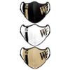 foco NCAA Sport 3 Pack Face Cover view 1