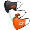 FOCO Oklahoma State Cowboys NCAA Sport 3 Pack Face Cover view 4