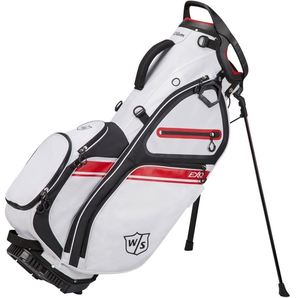 WILSON Staff EXO II Men's Golf Bag - Carry, White/Blue/Red