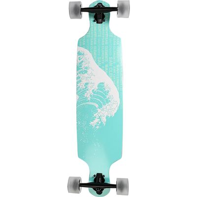 San Clemente Longboards Great Wave Drop Through Longboard Complete Skateboard - 8.5" x 36"