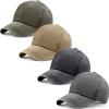 4 Pieces Washed Baseball Cap Adjustable Twill Plain Hat Unisex Baseball Cap Vintage Dad Hat (Black, Gray, Khaki, Army Green) view 1