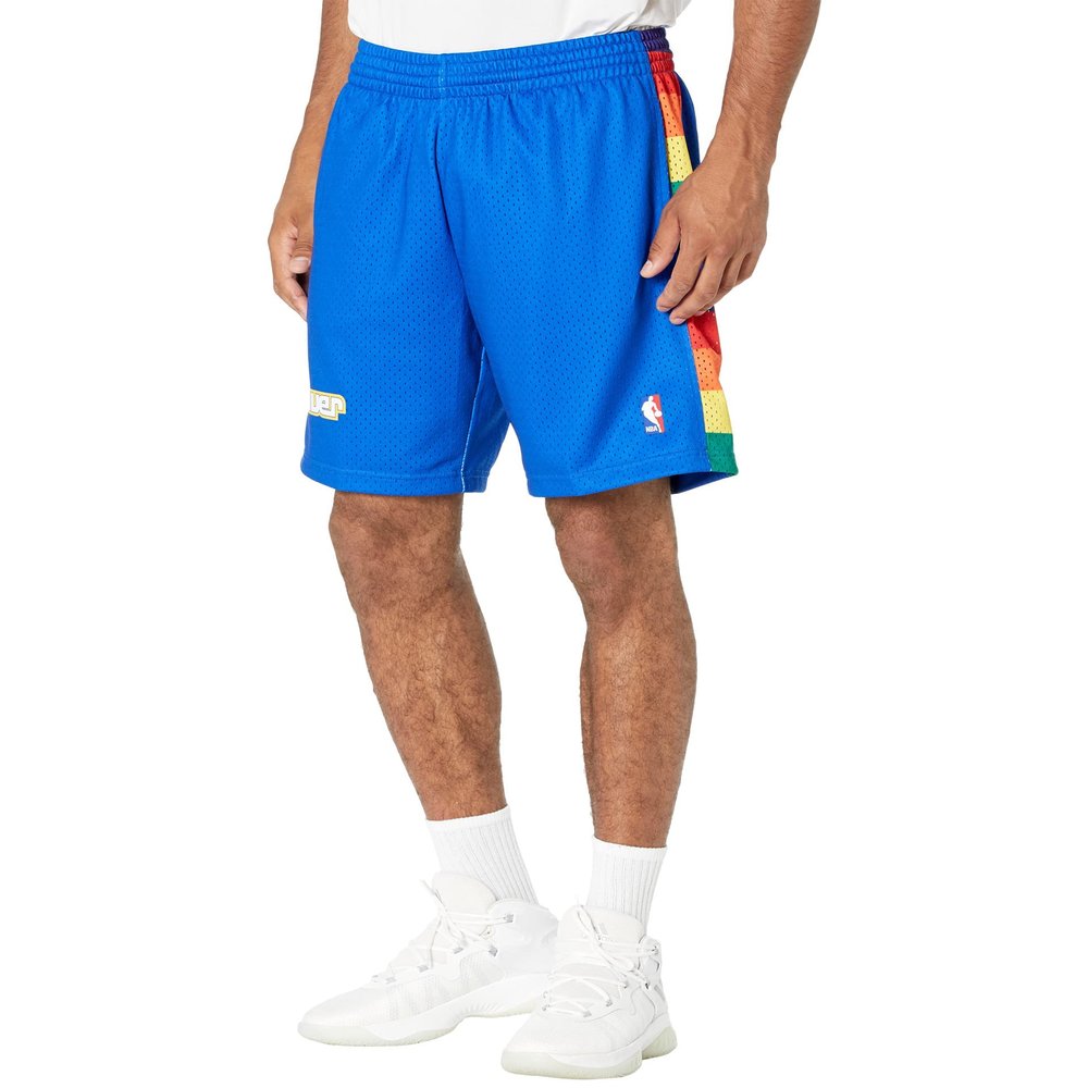 Mitchell & Ness NBA Swingman Road Shorts Nuggets 91-92 Royal MD 9
