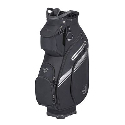 Wilson Staff EXO II Men's Golf Bag - Cart, Black/Silver