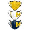 foco NCAA Sport 3 Pack Face Cover view 1