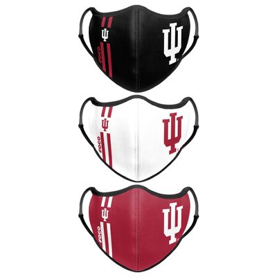 FOCO Indiana Hoosiers NCAA Face 3 Pack Face Cover