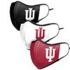 FOCO Indiana Hoosiers NCAA Face 3 Pack Face Cover view 4