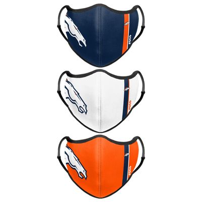 FOCO Denver Broncos NFL Sport 3 Pack Face Cover
