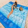 OCOOPA Bohemian Beach Blanket Waterproof Sandproof, 10'X 9' Extra Large, Soft and Durable, Sand Free, Light Weight and Portable, Perfect for Travel Camping, Beach Vacation view 2