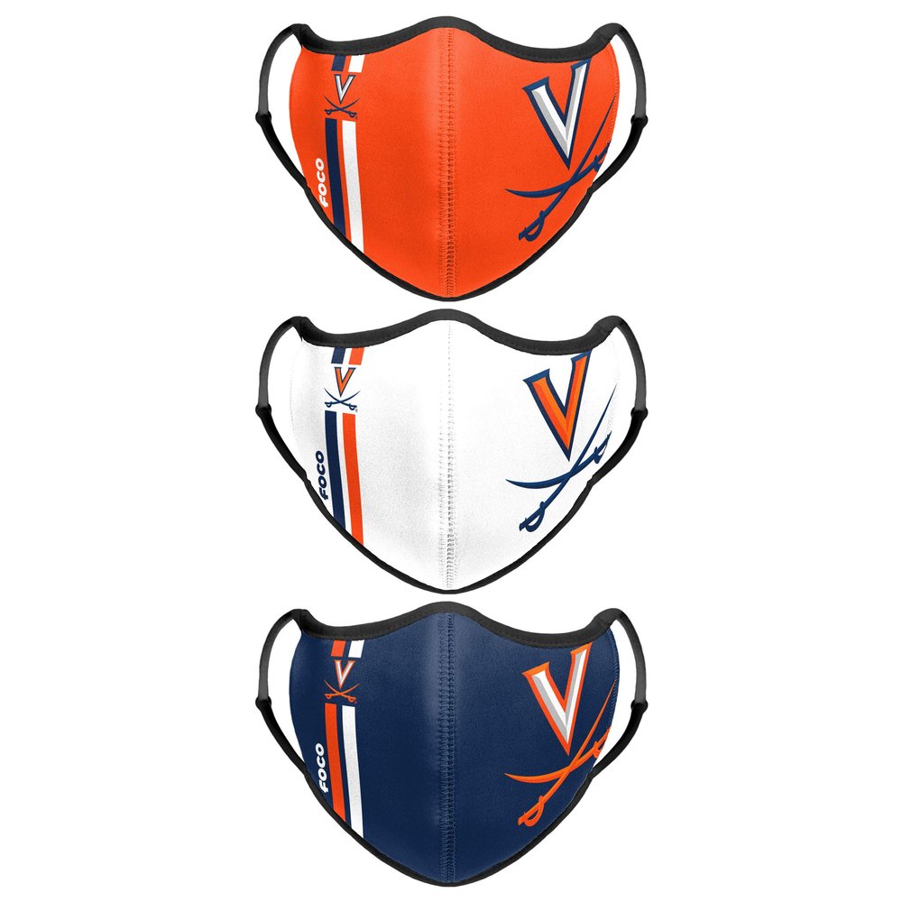 foco NCAA Face 3 Pack Face Cover