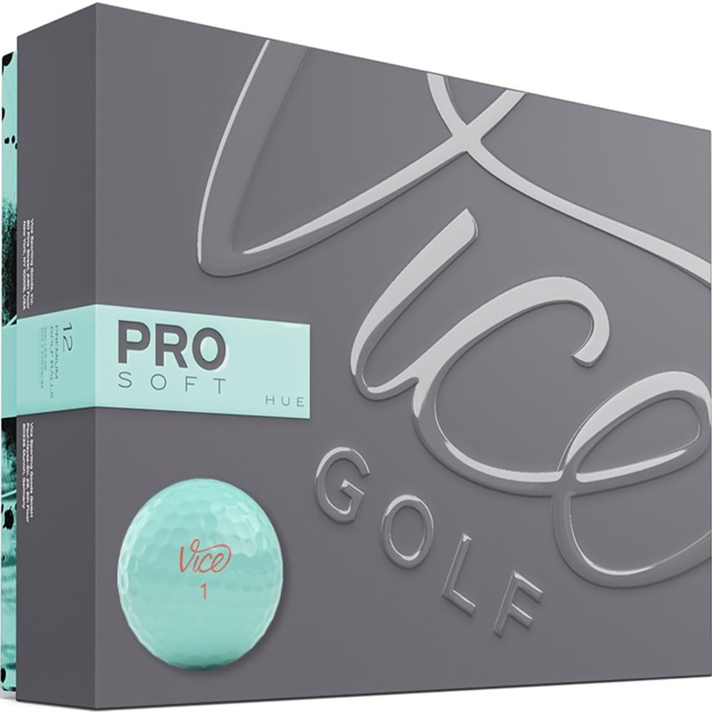 VICE Golf Pro Soft Golf Balls, Blue Light