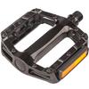 AVASTA Mountain Bike Pedal, Aluminum Alloy Flat Platform Bicycle Pedals with Reflector for Road Bike and MTB, Sealed ZU Bearing, Threads Size 9/16 InchBlack view 1