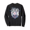That's My Grandson Out There Baseball Grandparents Gift Sweatshirt view 1