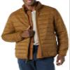 Amazon Essentials Men's Packable Lightweight Water-Resistant Puffer Jacket (Available in Big & Tall), Light Brown, Large view 1