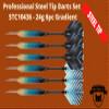 SHOT TAKER CO. EST. 2017 6pc Steel Tip Darts Set - Professional Darts for Dartboard - Includes Barrels + Plastic/Aluminum Shafts + O'Rings + Flights + Sharpener + Wrench (24g-Gradient-10436) view 2