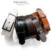 Men's Belts Full Grain Genuine Leather One Piece Casual Dress Belt 1-1/8" (30mm) wide (Black-Black, 40) view 2