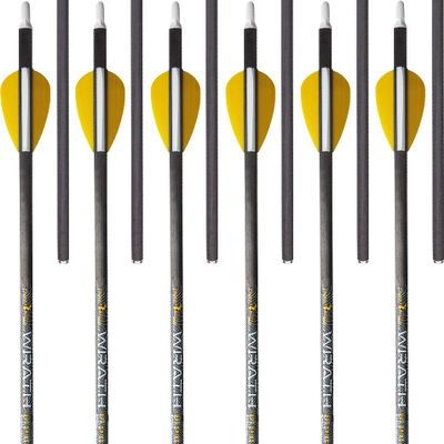 Trophy Ridge Wrath Archery Arrows 30" Length, 400 Spine (Pack of 6)