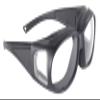 Pacific Coast Sunglasses Defender Black Frame/Clear Lens (5505) Rectangular Sunglasses, Adult view 1