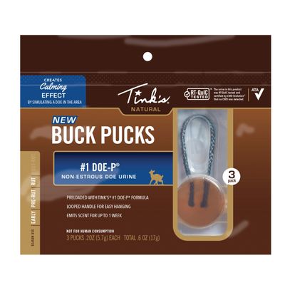 TINK'S #1 Doe-P Buck Pucks - 3 Pack