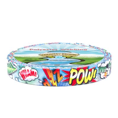 Country Brook Design - Comic Pop Polyester Webbing (1 Inch, 50 Yards)