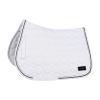 HORZE Marquess All Purpose Quilted Quick-Dry Saddle Pad with Crystal Trim - White - Horse view 1